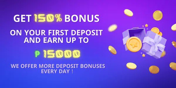 Promotional banner with daily reload and cashback offer graphics
